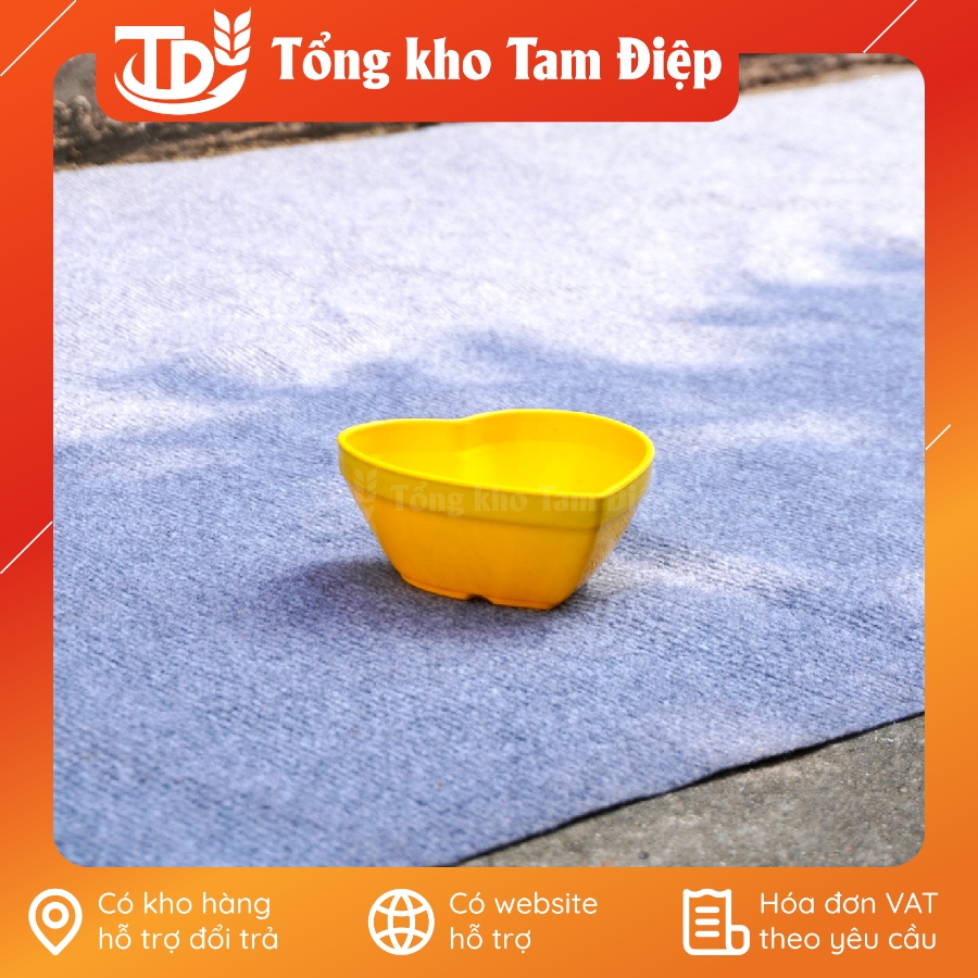 Chậu nhựa hình trái tim mini đủ màu