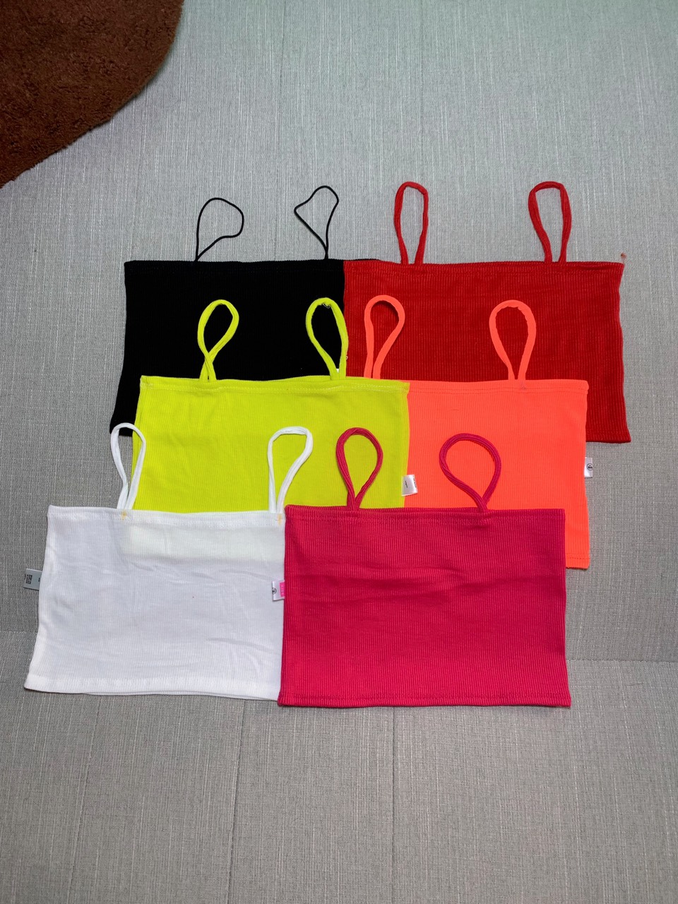 [ hàng có sẵn] áo thun crotop 2 dây bé gái