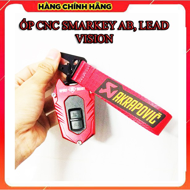 ỐP CNC SMARKEY CHO XE AB, LEAD, VISION ( SPIRIT BEAST LOẠI 2 NÚT )