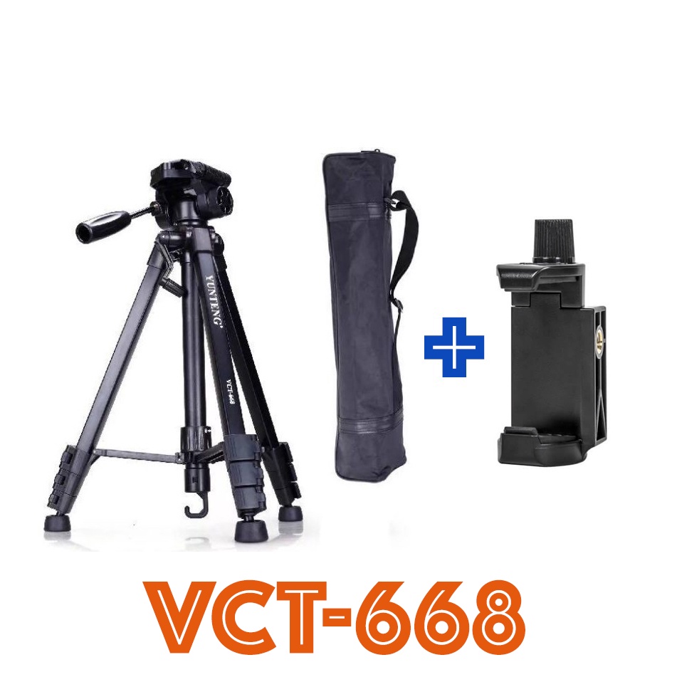 CHÂN MÁY ẢNH VÀ ĐIỆN THOẠI YUNTENG VCT 668