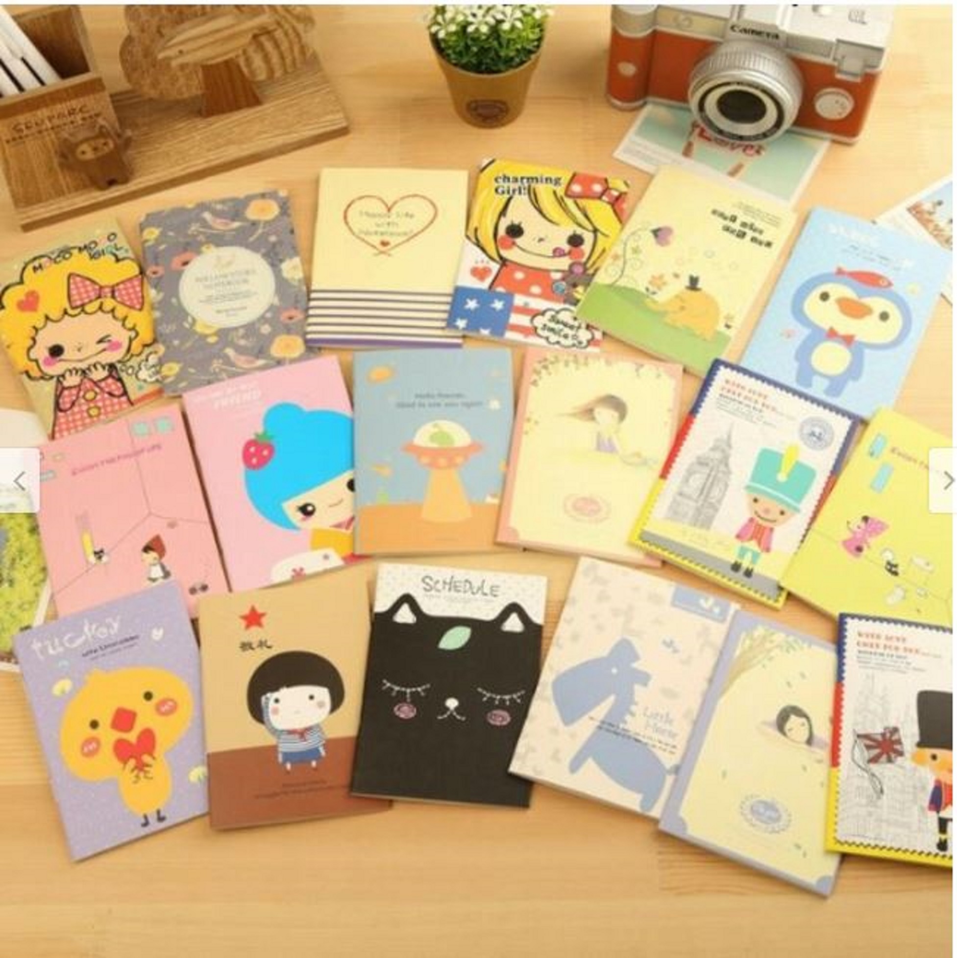 (combo 10 cuốn) Sổ tay mini cute hoạt hình dễ thương SIÊU RẺ