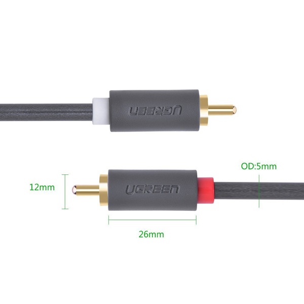 Dây cáp AV 2 đầu RCA dài 1.5M-5M Ugreen