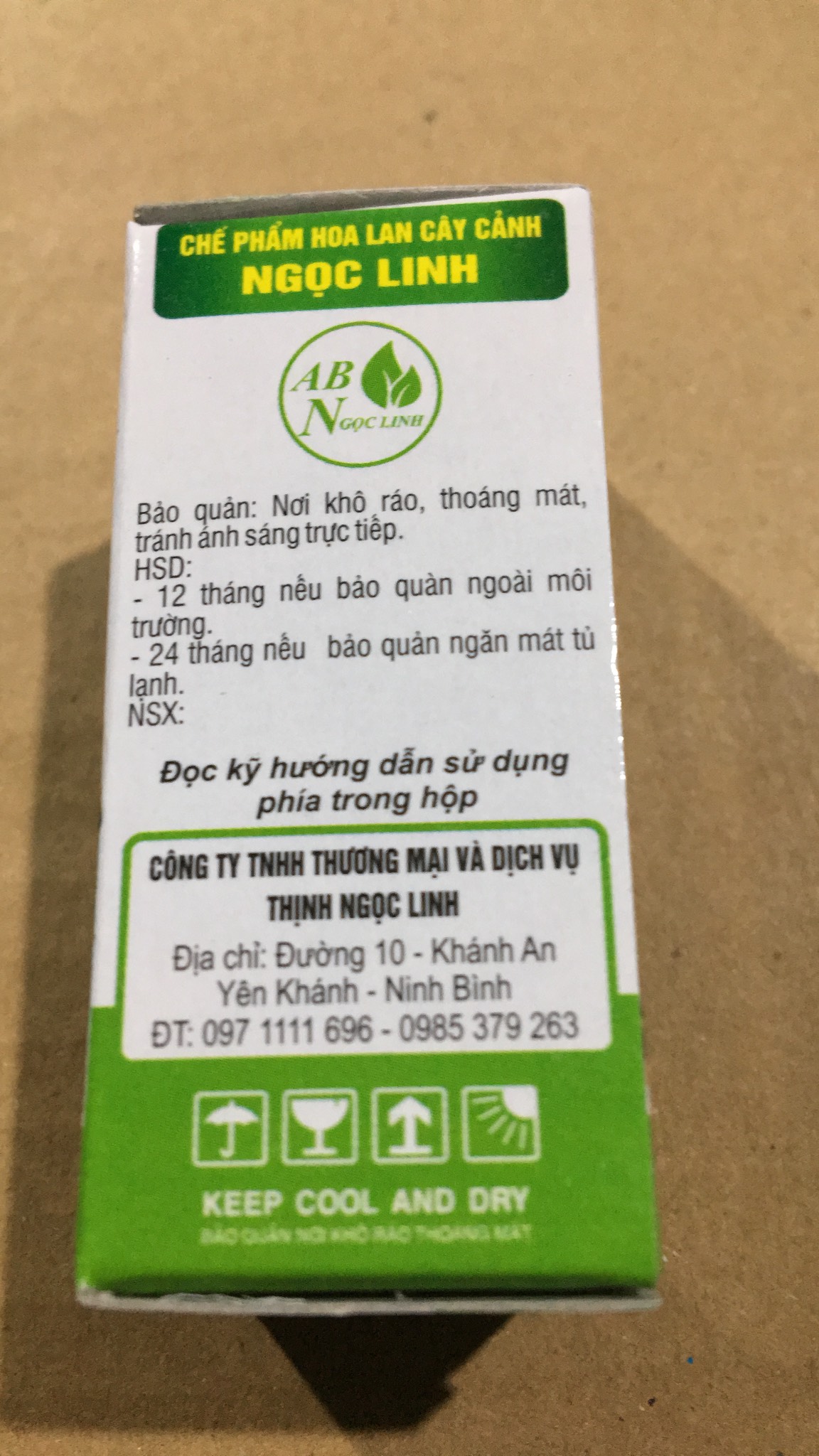 Dưỡng chất AB lọ 15ml Ngọc Linh