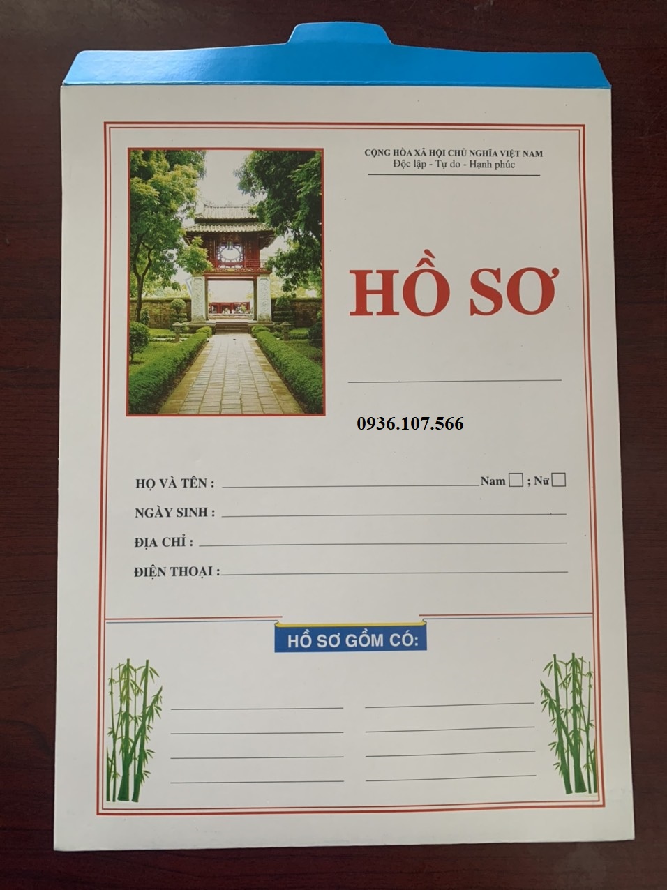 [LOẠI XỊN] Hồ Sơ Xin Việc ( có ruột ) - 1 Bộ