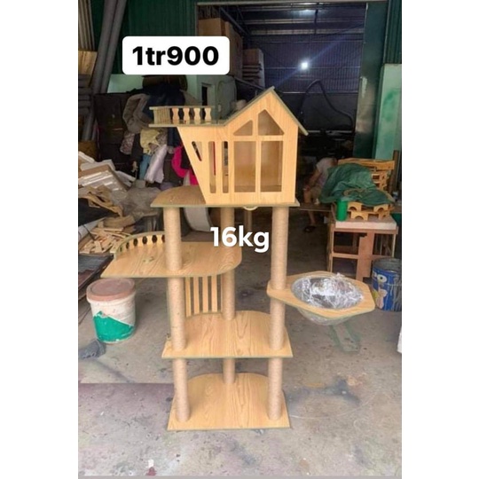 [Nhập RS0722 giảm 30k cho đơn 99k](CÓ SẴN) Cây mèo (cat tree/trụ cào móng/nhà cây) bằng gỗ chất lượng cao bền
