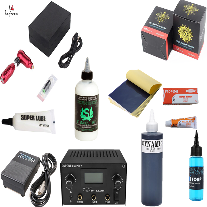 Bộ máy xăm 10 chi tiết - Dành riêng cho người mới học xăm