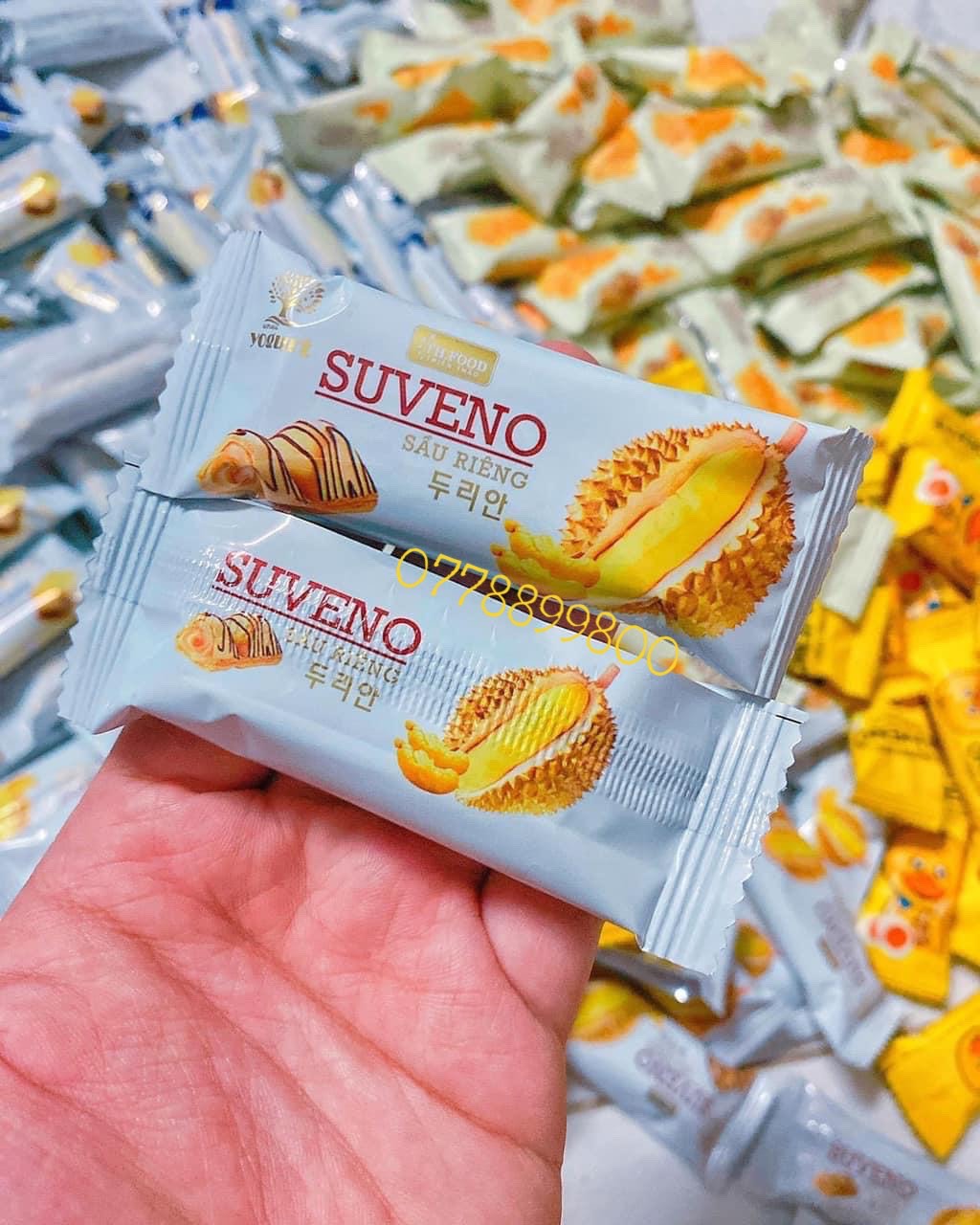 [Hoàn tiền 10%] [TP.HCM] 500gr Bánh Xốp Giòn Vị Sầu Riêng - SUVENO