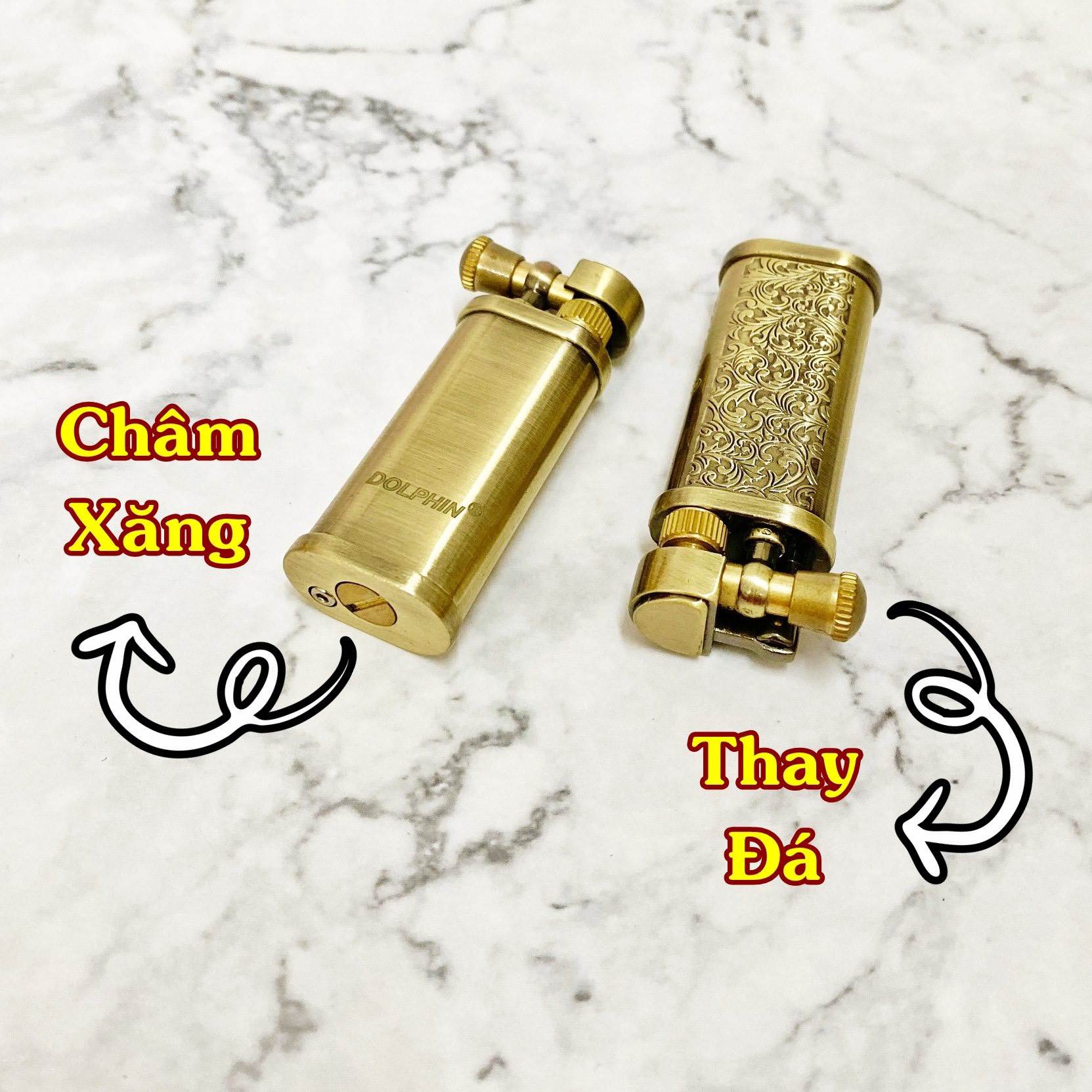 (BẬT LỬA ĐỘC LẠ) HỘT QUẸT XĂNG ĐÁ CỔ DOLPHIN 689 GIÁ RẺ