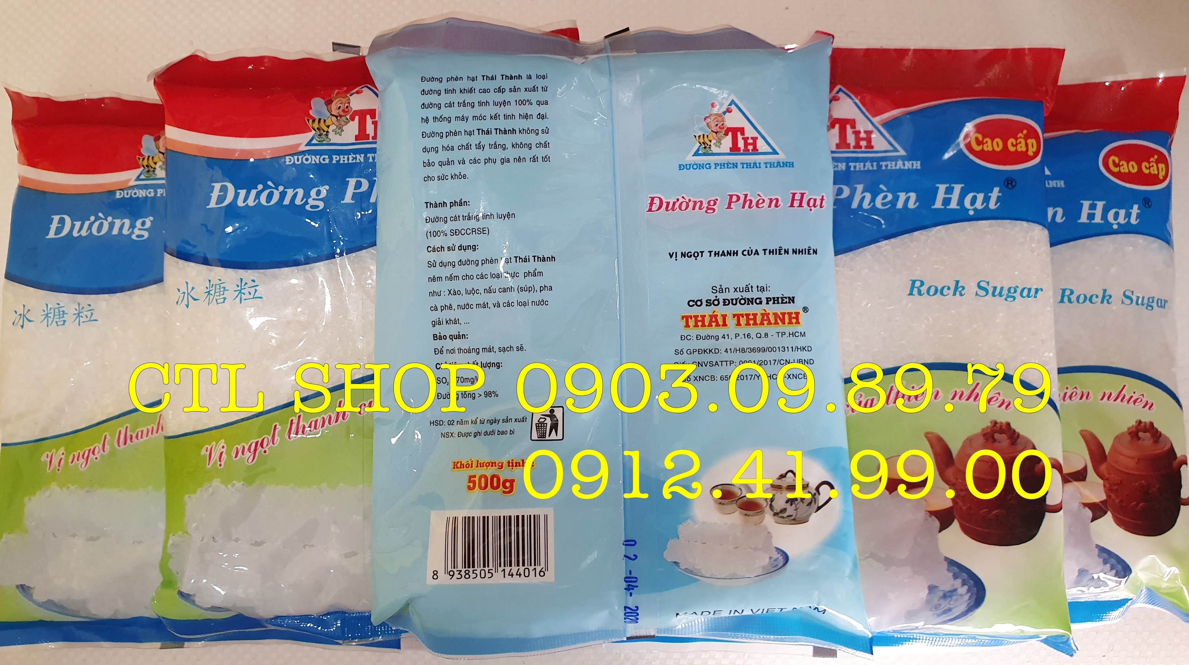 Đường Phèn Hạt TH Cao Cấp Gói 500gr