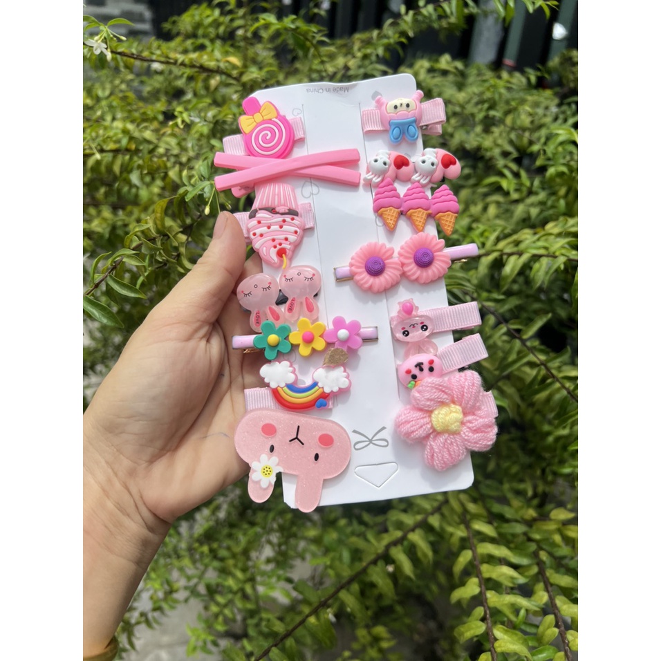 SÉT 14 KẸP TÓC CHO BÉ SIÊU XINH