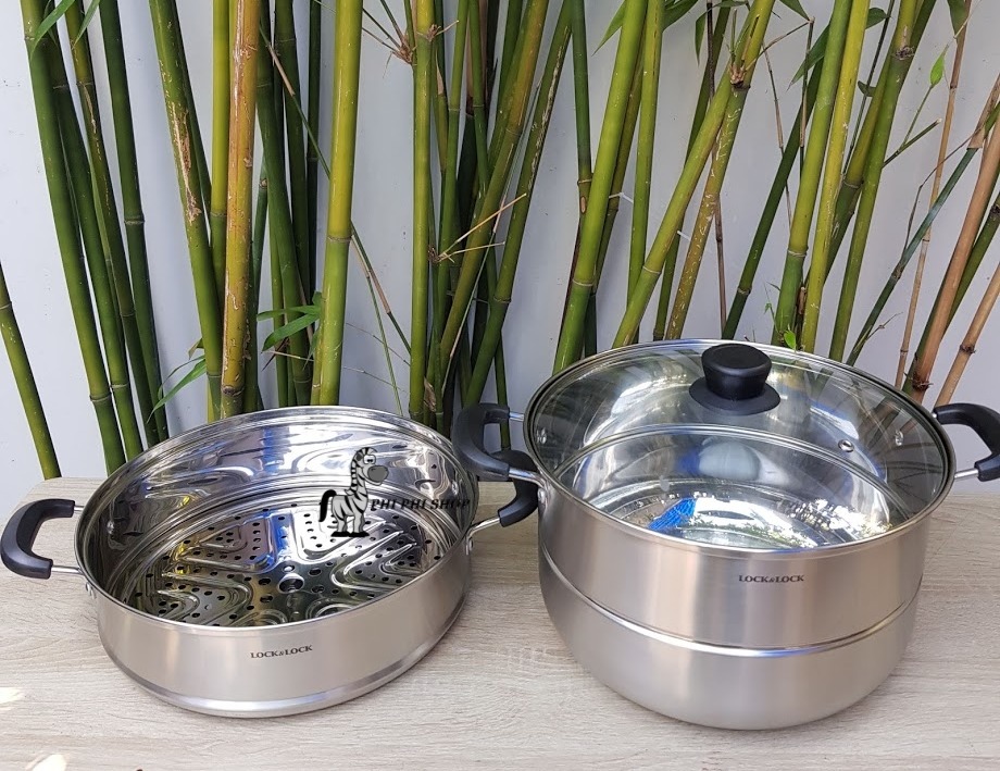 Bộ nồi hấp 2 tầng Lock&Lock Steamer Pot size 26cm/28cm