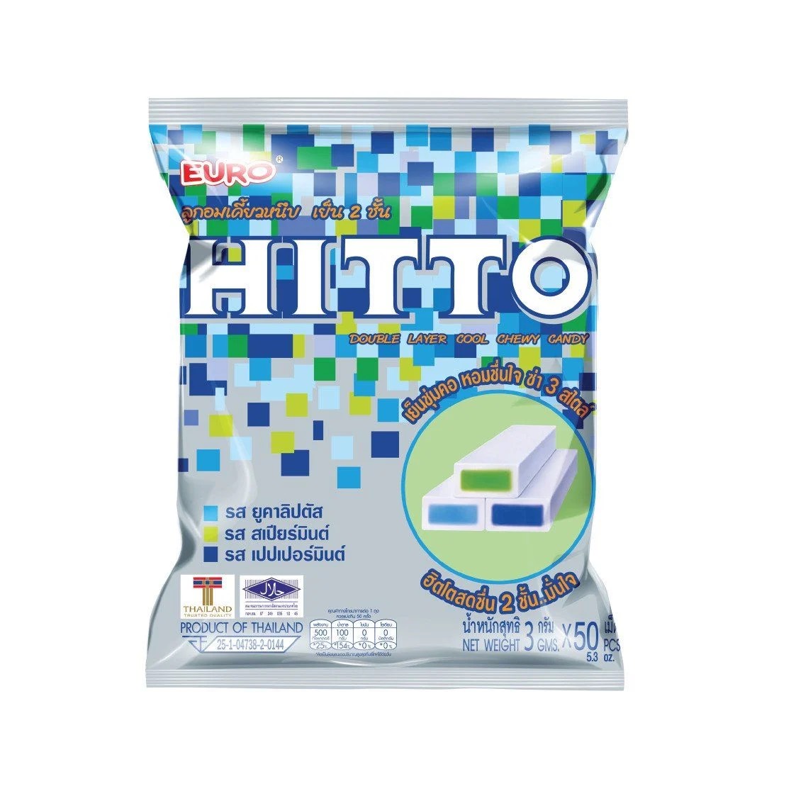 Kẹo HITTO Thái Lan túi 100 viên