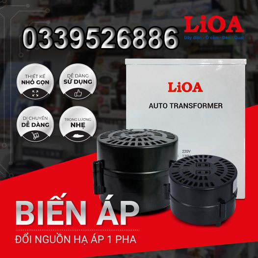 Biến Áp Đổi Nguồn LIOA 200/400/600VA (Nguồn Vào 220V / Nguồn Ra 100-120V)
