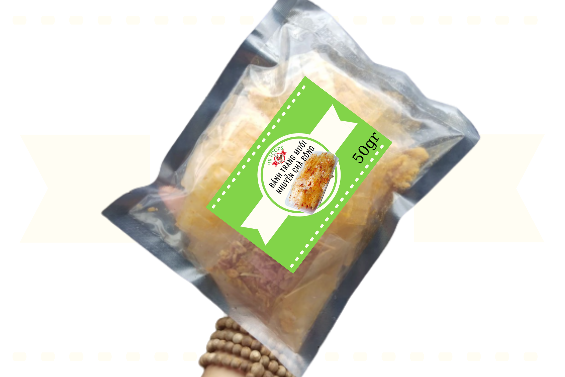 Bánh tráng muối nhuyễn chà bông 50g