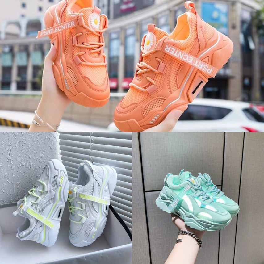 (3 màu) Giày nữ,giày thể thao sneaker nữ hoa cúc mới 2020 giá rẻ