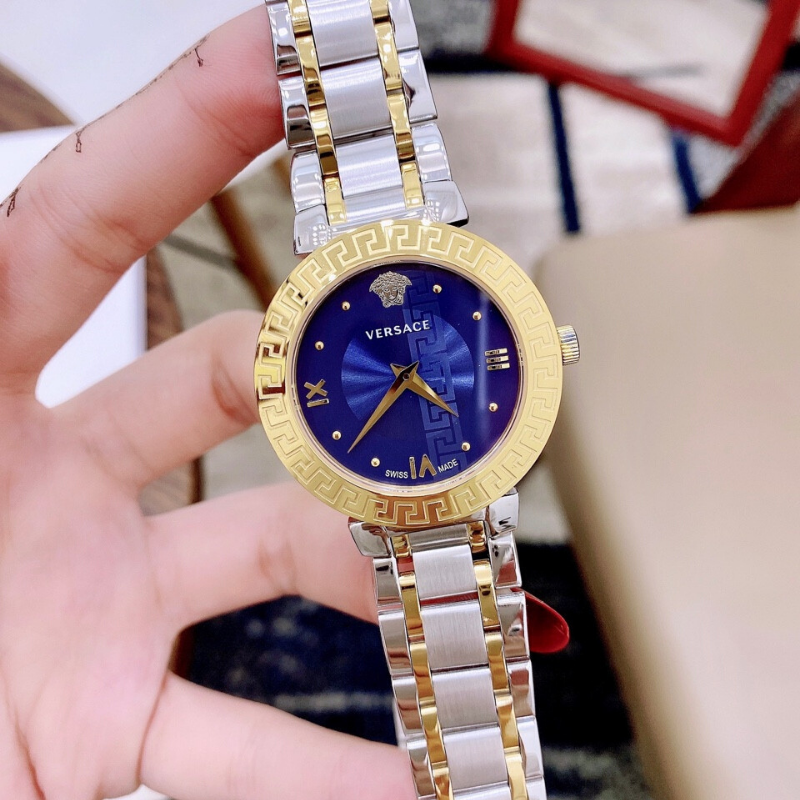 Watches female wire metal versaceo VS05 waterproof-size 34mm-fullboxđồng Lake women luxury watch female personality-shop Kiwi Green