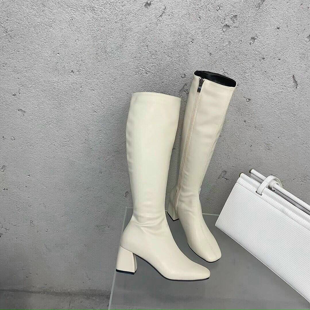 [Fullbox] Boot cao cổ da lì khoá cạnh cao cấp