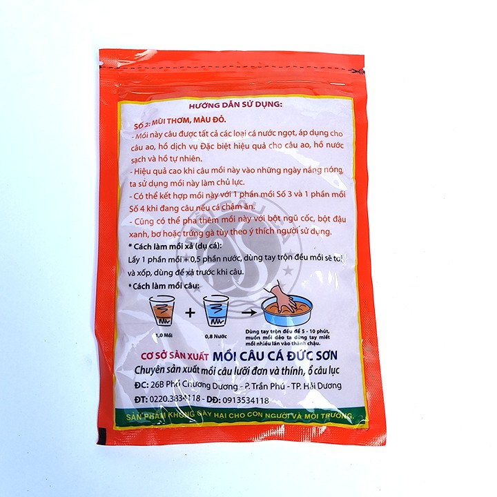 Mồi câu cá Đức Sơn cao cấp - Mồi câu số 2