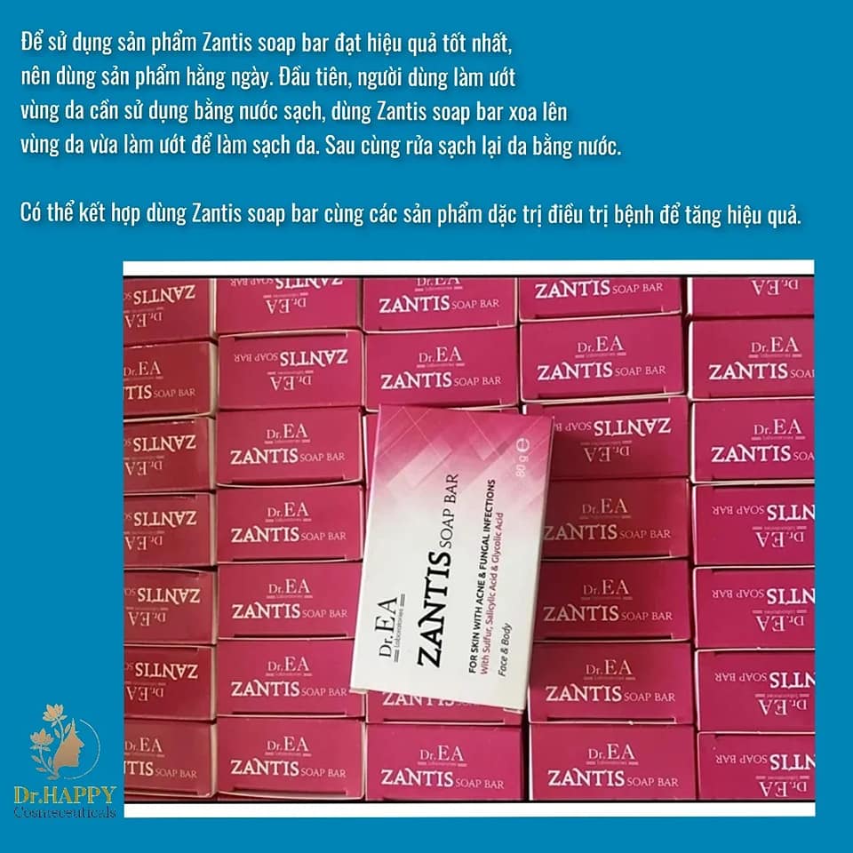 Xà phòng trị mụn ZANTIS SOAP BAR [cam kết chính hãng]