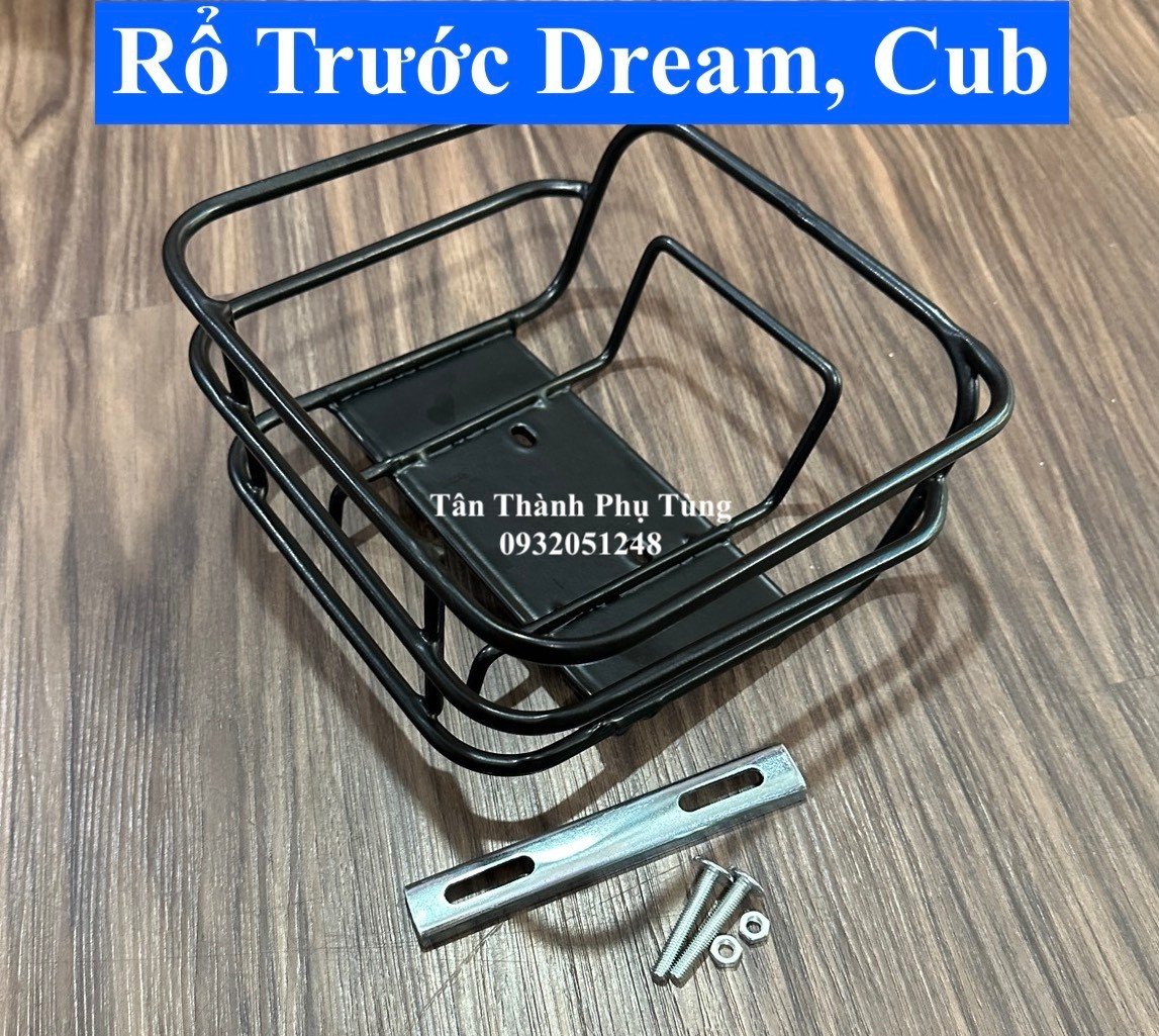 Rổ Dream, Cub Kiểu GTR - Màu đen ( Made In VN) phutungxe