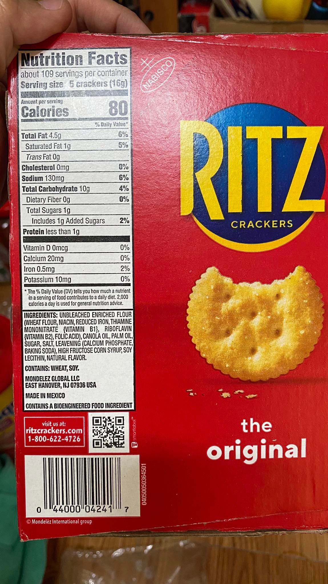 Bánh Ritz hộp lớn 1.74kg (hàng nhập từ Mỹ)