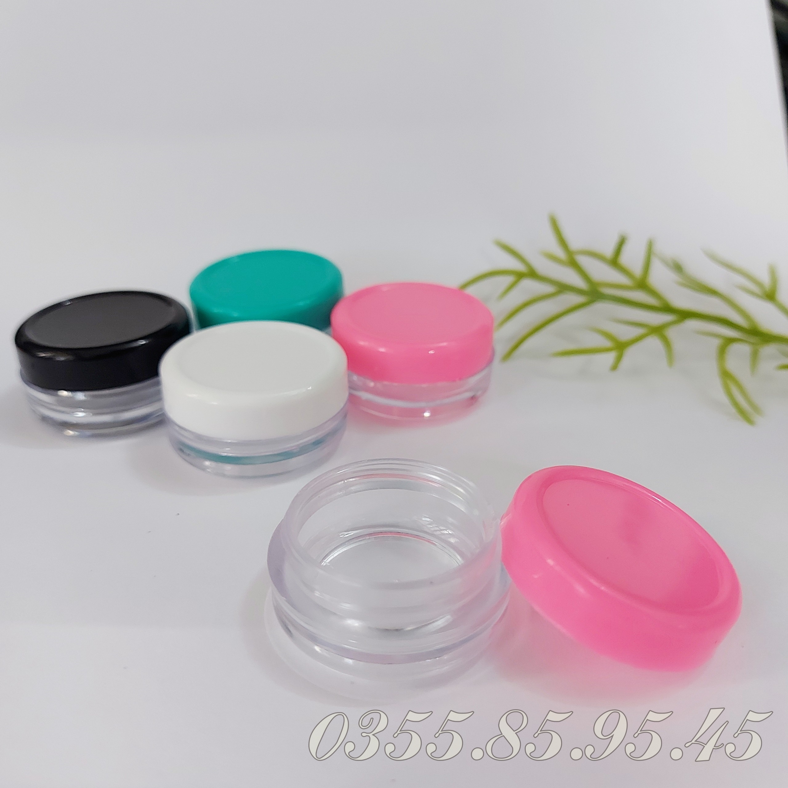 10 hũ nhựa tròn chiết kem 3g / 5g - Hủ đựng mỹ phẩm, KEM FACE  du lịch.