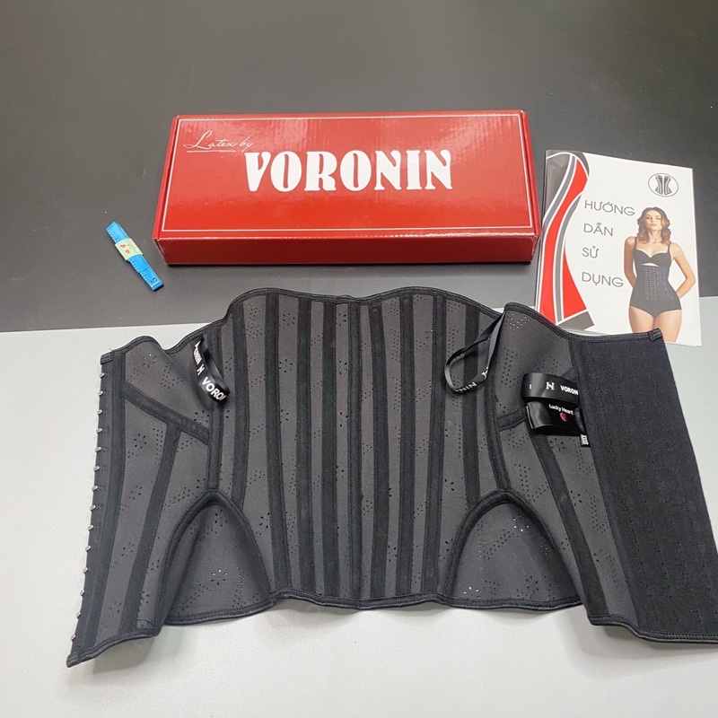 [ Tặng thanh nối + lót liner ] Đai Latex BIẾN NHIỆT Voronin Cao Cấp ( mẫu mới)