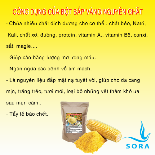 Sora pure yellow corn/maize powder  (potentiometer from pack 25kg)