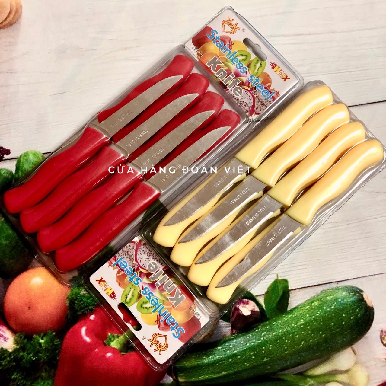 [SALE] Dao Gọt Hoa Quả - Vĩ 12 Cây. Đồ Gia Dụng nhà bếp, Dụng cụ pha chế, Khuôn làm bánh và nguyên liệu