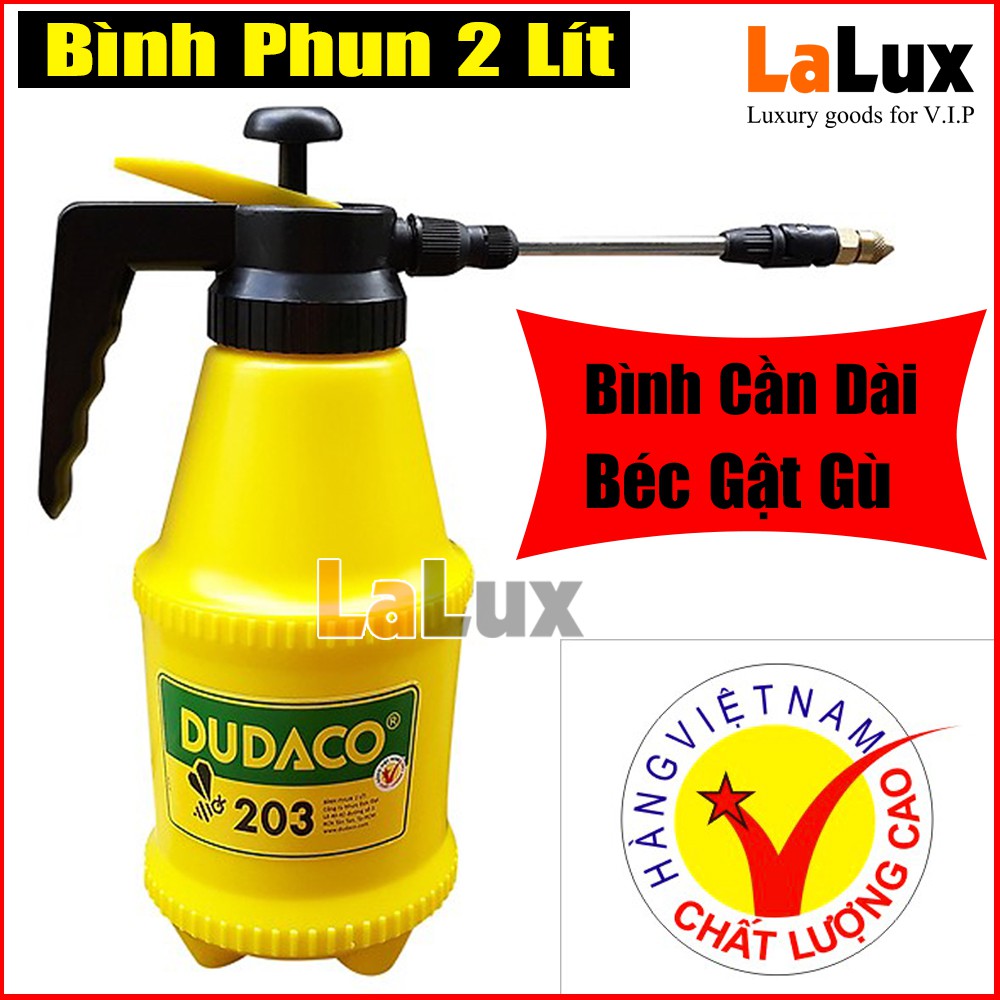 [HCM]Bình Xịt Cần Dài Béc Xoay Dudaco B203 (2L) - Vàng