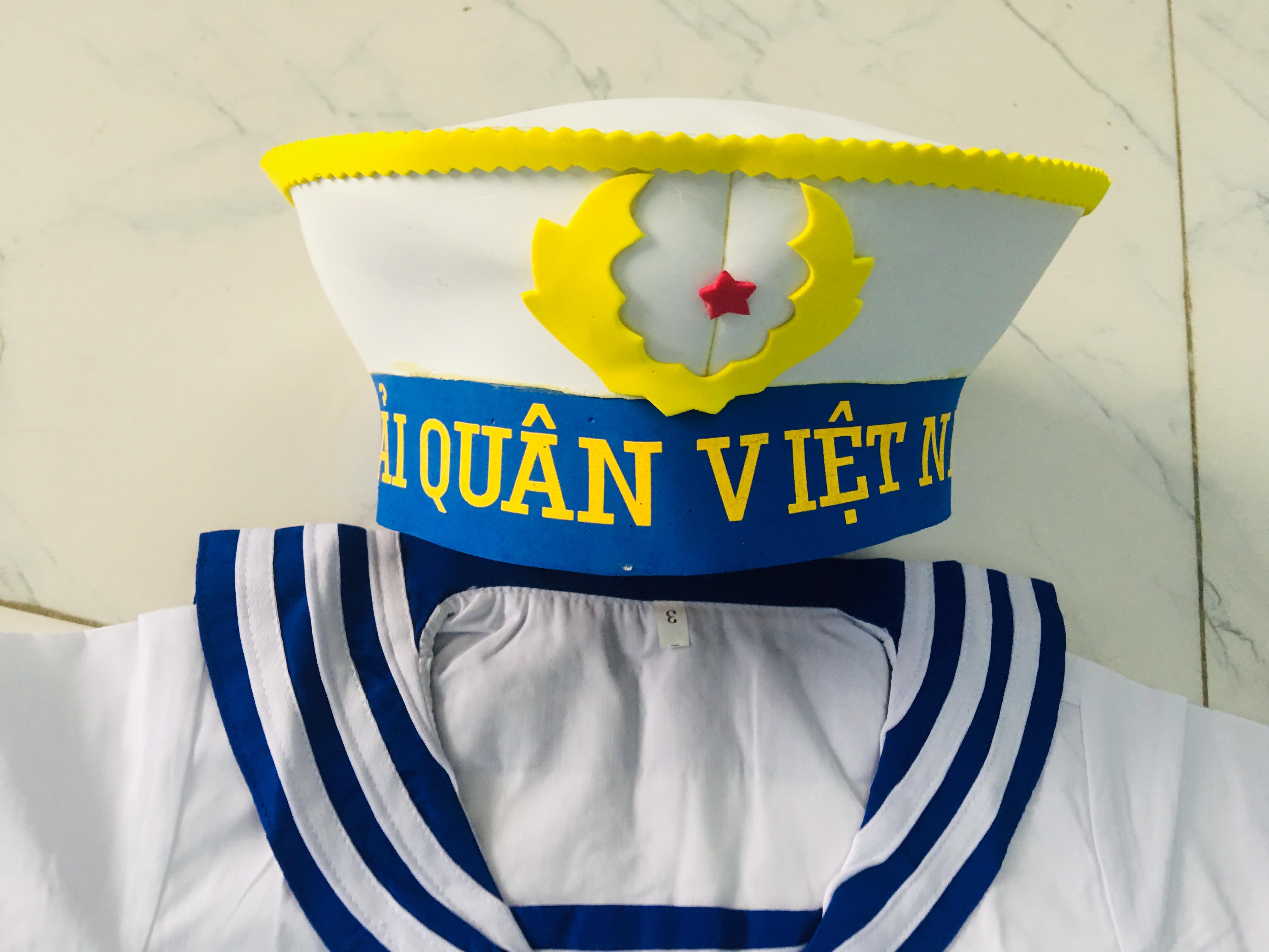 Bộ váy hải quân cho bé gái - Kèm Nón