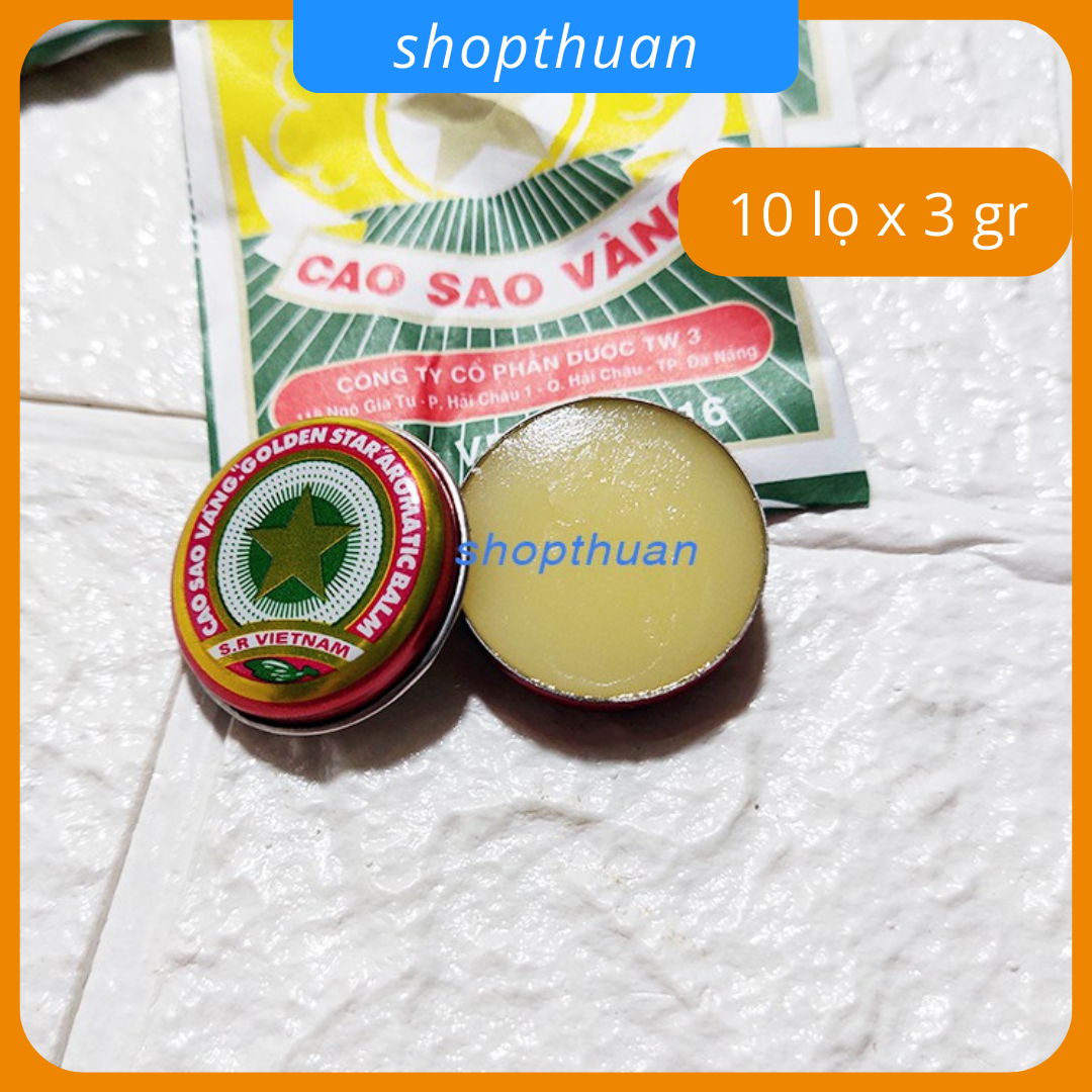 Combo 10 lọ Cao sao vàng TW3 lọ 3gr