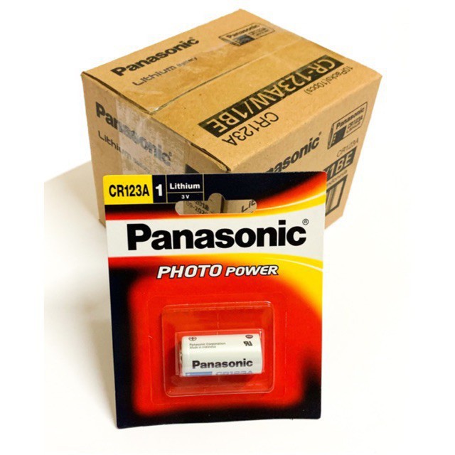 Pin Cr123A, pin máy ảnh Cr123A Panasonic 3V lithium (1 vỉ 1 viên)