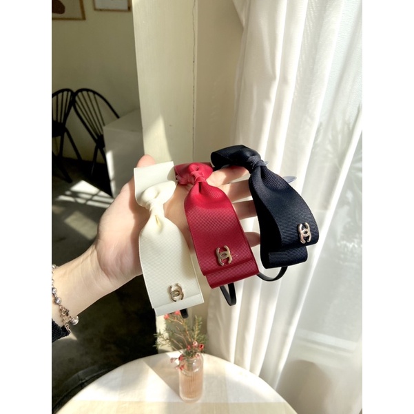 Băng đô cài tóc hình nơ đính charm mini, phụ kiện tóc BOT DORIS
