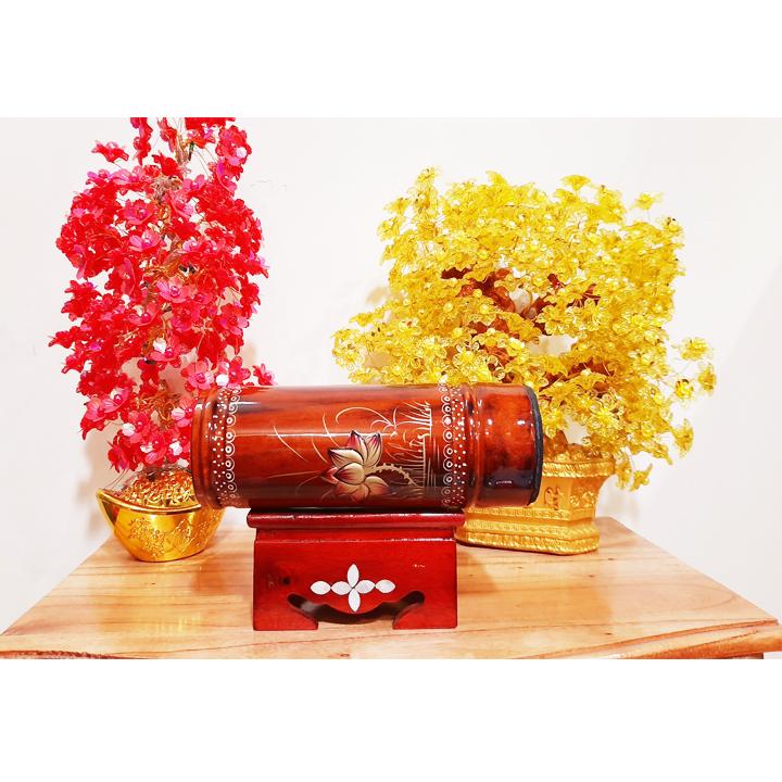 Ống nhang gỗ đẹp cao 23 cm