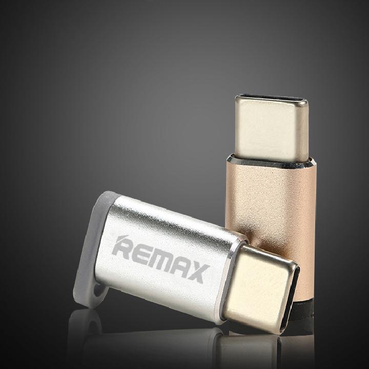 Đầu chuyển từ MicroUsb sang Type C Remax RA-USB1 (Bạc)