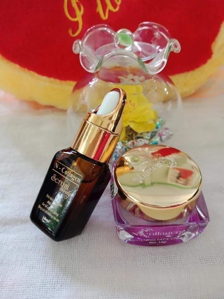 [HCM]kem face tím & serum lạnh
