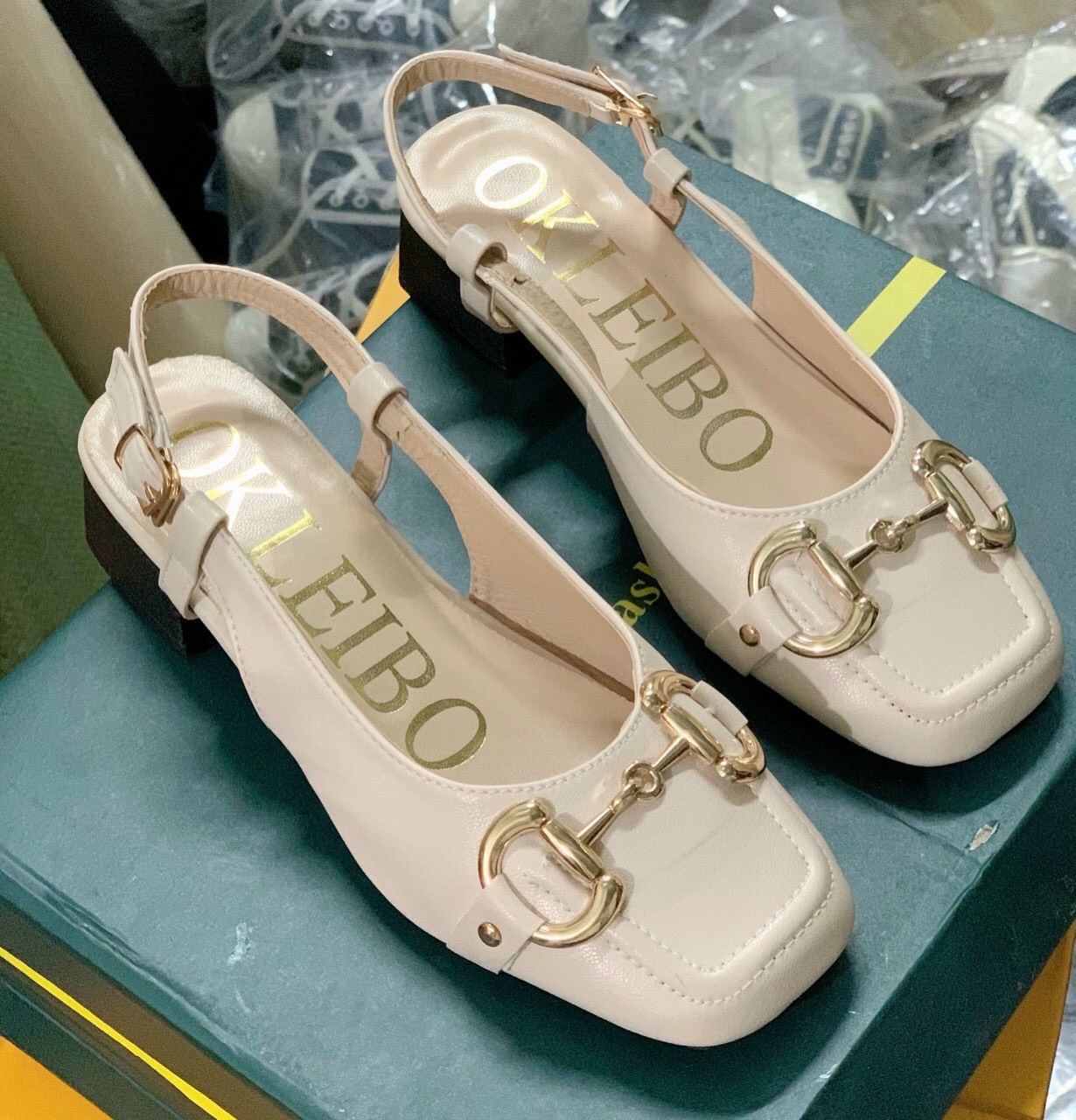 [FREESHIP] Sandal bít mũi vuông xích đế 3P - hàng vnxk - Giày Umi