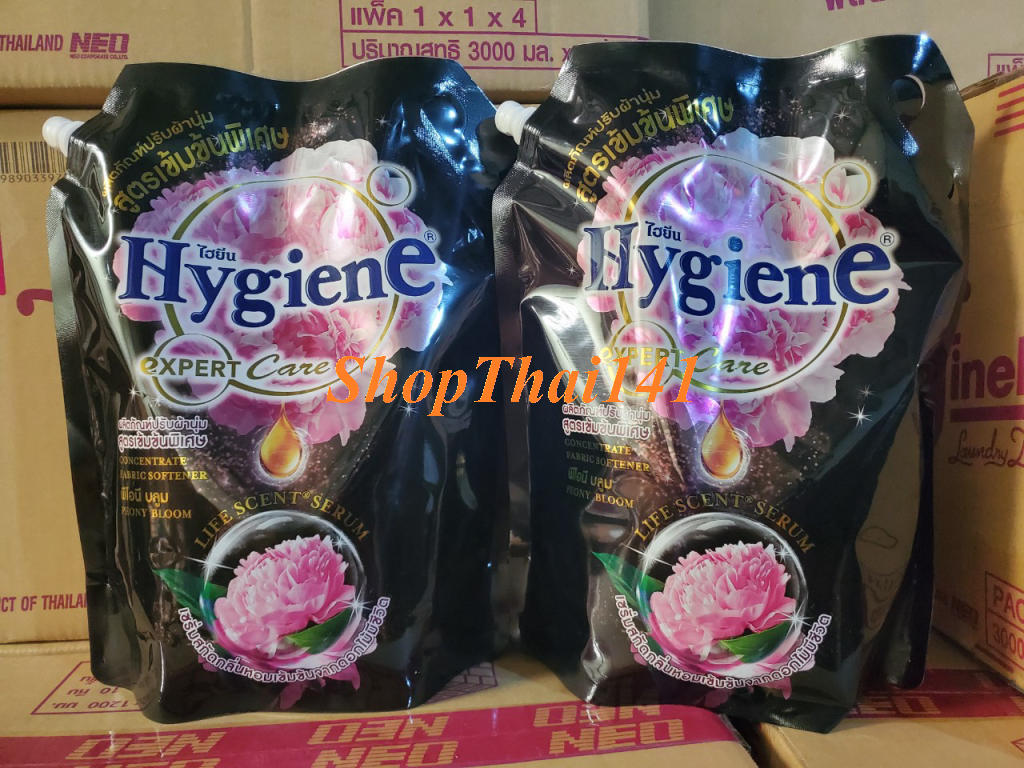 (Combo 2 túi lớn) Nước xã vả đậm đặc Hygiene túi lớn ĐEN 2000 ML (2 lít) - Thái Lan