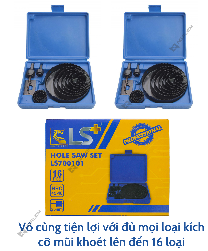 Bộ khoét thạch cao và gỗ mềm 16 cái (LS+)