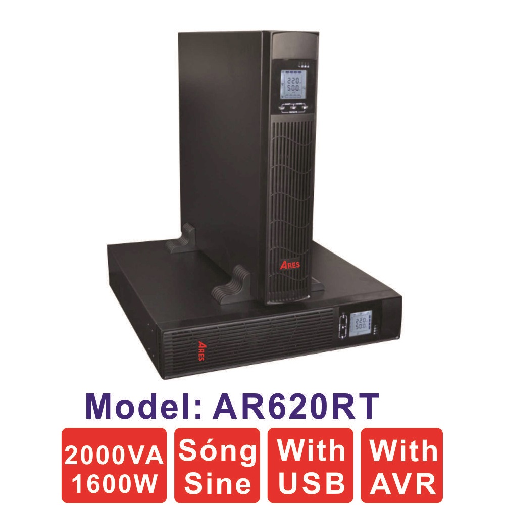 Bộ Lưu Điện UPS ARES Model AR620RT