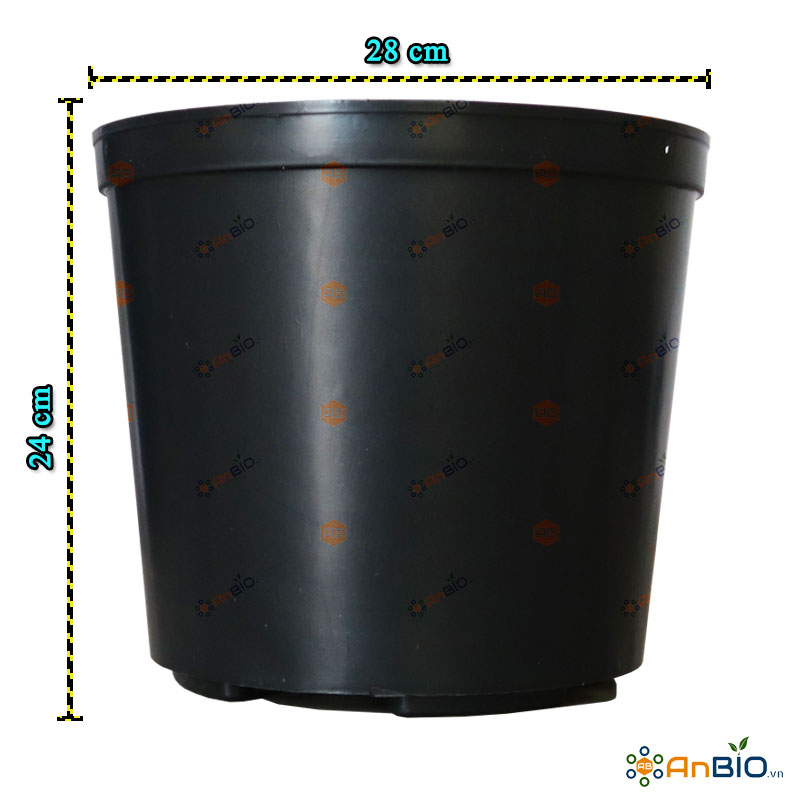 BLOCK 5 CÁI CHẬU NHỰA TRỒNG LAN KIẾM (ĐỊA LAN) | ĐƯỜNG KÍNH 28CM