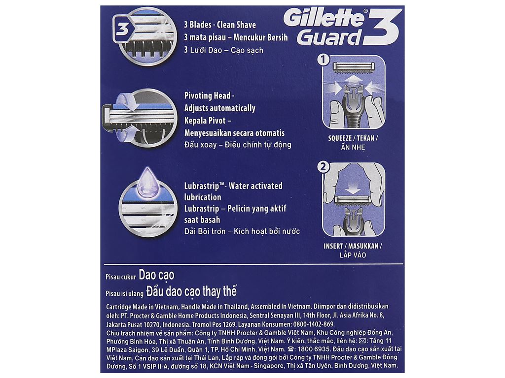 (SẢN PHẨM MỚI)Dao cạo râu Gillette Guard 3
