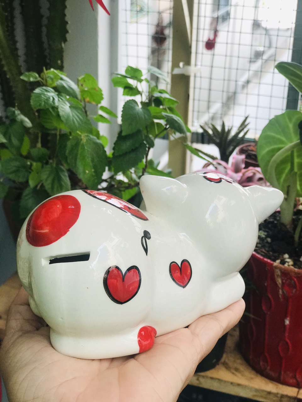 Heo đất sứ kute ( dài 15cm )