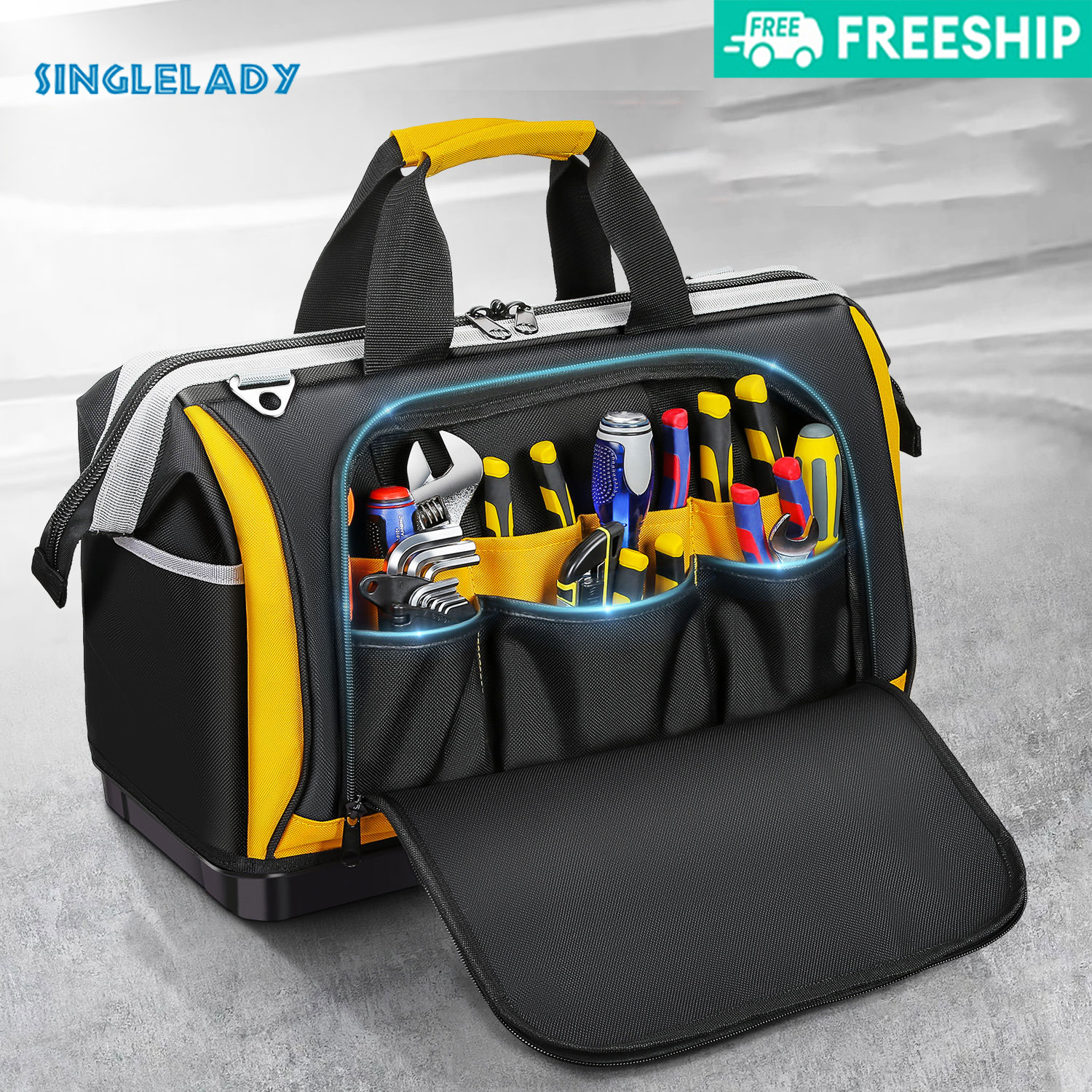 SINGLELADY [Miễn Phí Vận Chuyển]mở rộng Công cụ dày hơn công cụ, thợ điện, vải bạt chắc và bền, cầm tay đa chức năng sửa chữa Túi Công cụ gia công gỗ đặc biệt bộ dụng cụ sửa chữa đa năng