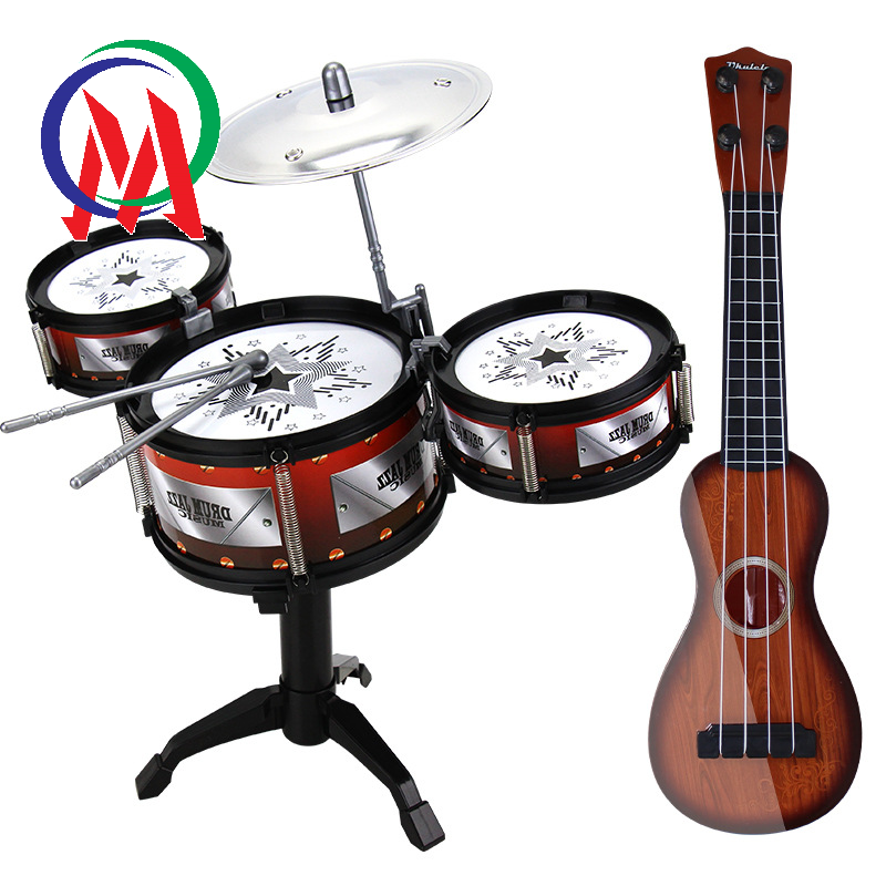 [HCM]Bộ đồ chơi trống jazz và đàn guitar cho bé