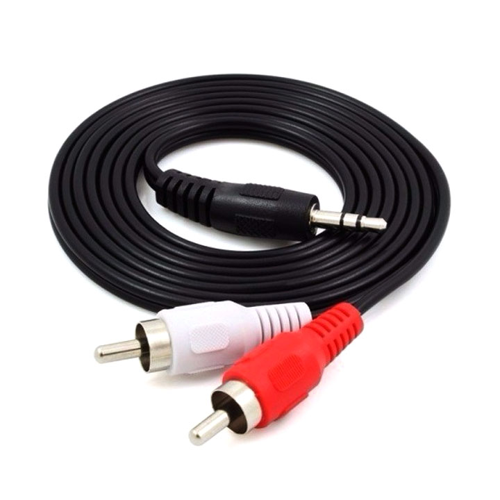 Cáp audio 3.5mm ra 2 đầu av audio 1.5m