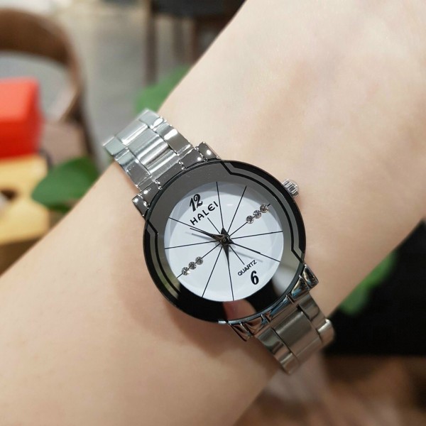 [HCM][Ở ĐÂU RẺ HƠN SHOP HOÀN TIỀN] Đồng hồ nữ HALEI siêu hot dây thép không gỉ cao cấp kính chống xước bảo hành 12 tháng