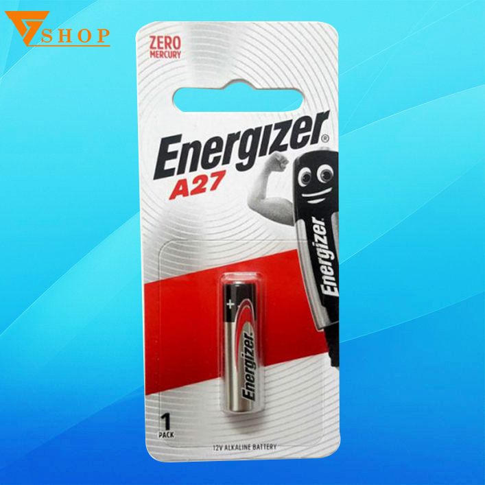 Pin A27 Energizer 12V, Pin remote cửa cuốn 12V chính hãng