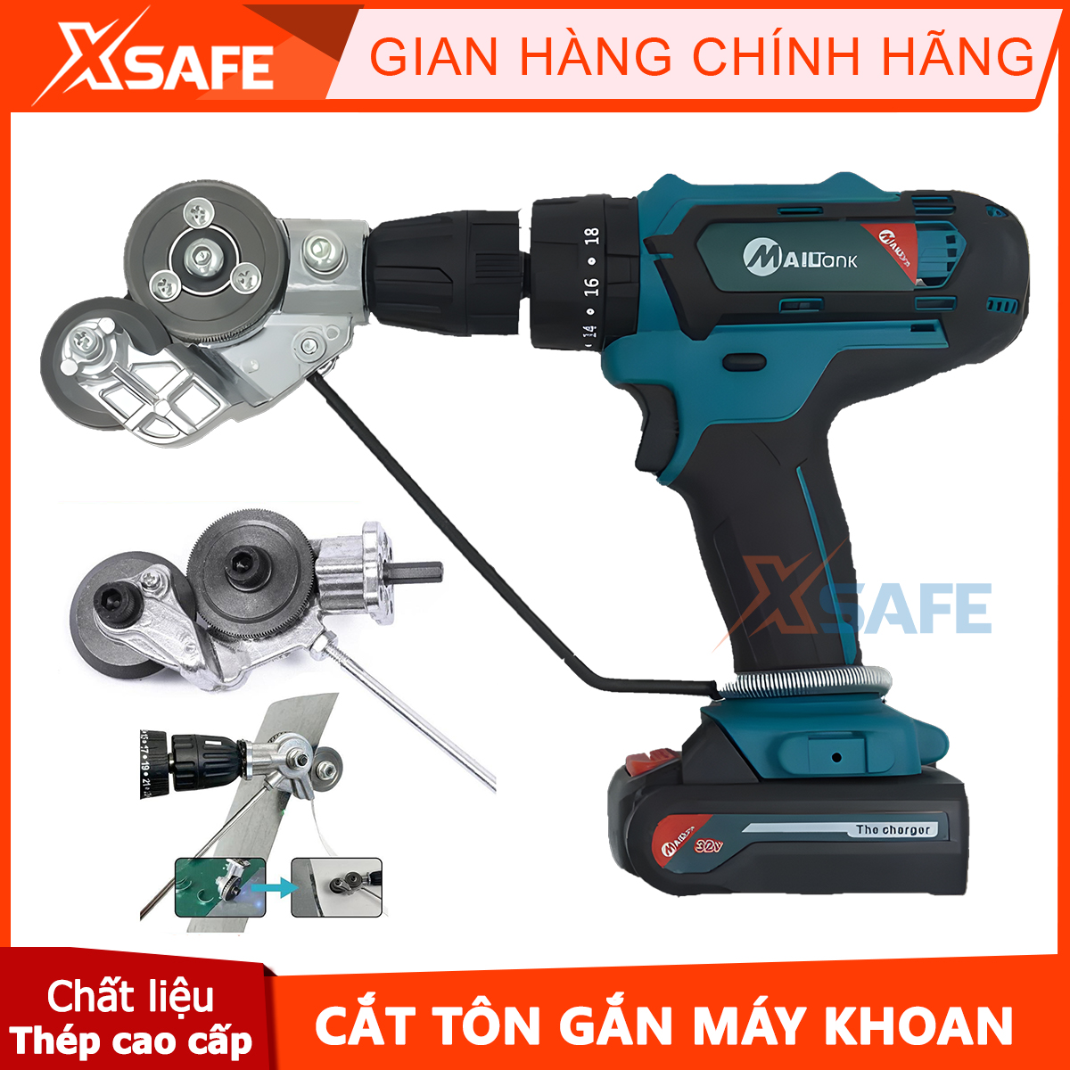 Mailtard cutter head, steel and stainless steel, drill sheet cutter blade, T-shirt cutter head, Iron cutter blade, manual drill fittings